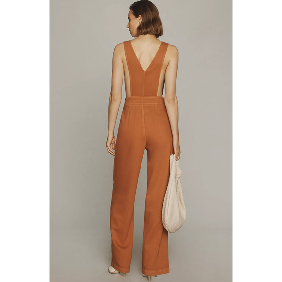Anthropologie Pilcro Deep-V Jumpsuit - New 29 Waist - Picture 4 of 6